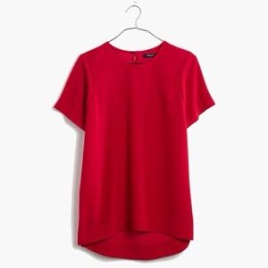 Madewell Tailored tee in geometric brick - S